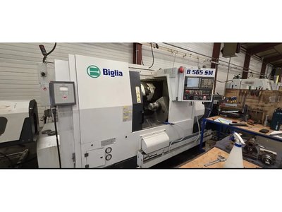 Biglia - B565 SM - Doppelspindel-CNC-Drehzentrum mit rotierenden Werkzeugen und Achse - 2014