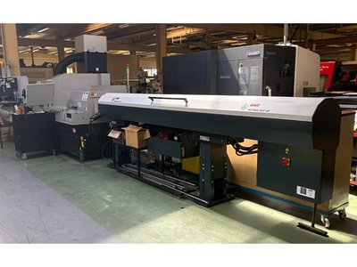 Hanwha - XD38II-R NHY - CNC Drehmaschine 5 Achsen mit LNS-Stabzuführung, Hochdruck 120 bar und integrierter Saugkraft - 