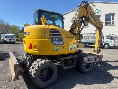 Mobilbagger KOMATSU PW 98 MR-10 / gepflegt / 1650 Bh / inkl. GRL+TL gebraucht