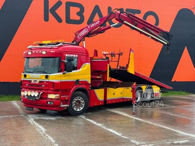 Autotransporter Scania P 114 6x2 SWS PF100 /  2x 5 ton+10 ton Sepson w... gebraucht