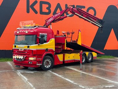 Abschleppfahrzeug Scania P 114 6x2 SWS PF100 /  2x 5 ton+10 ton Sepson w... gebraucht