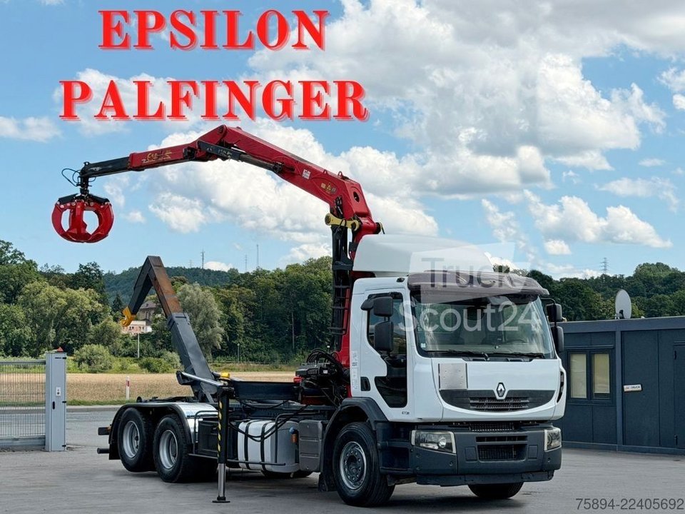 Abrollkipper RENAULT PREMIUM 410 * ABROLLKIPPER 5,05 m * KRAN/ FUNK gebraucht