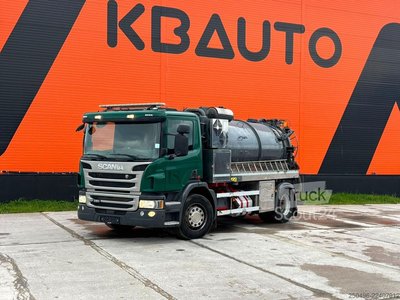 Saugwagen Scania P 320 4x2 Korp&Son tank 9500 l ( 8000+1500 l ) ... gebraucht