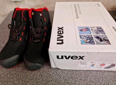 Uvex Sicherheitsschuhe S3 Größe 42 Schwarz Rot