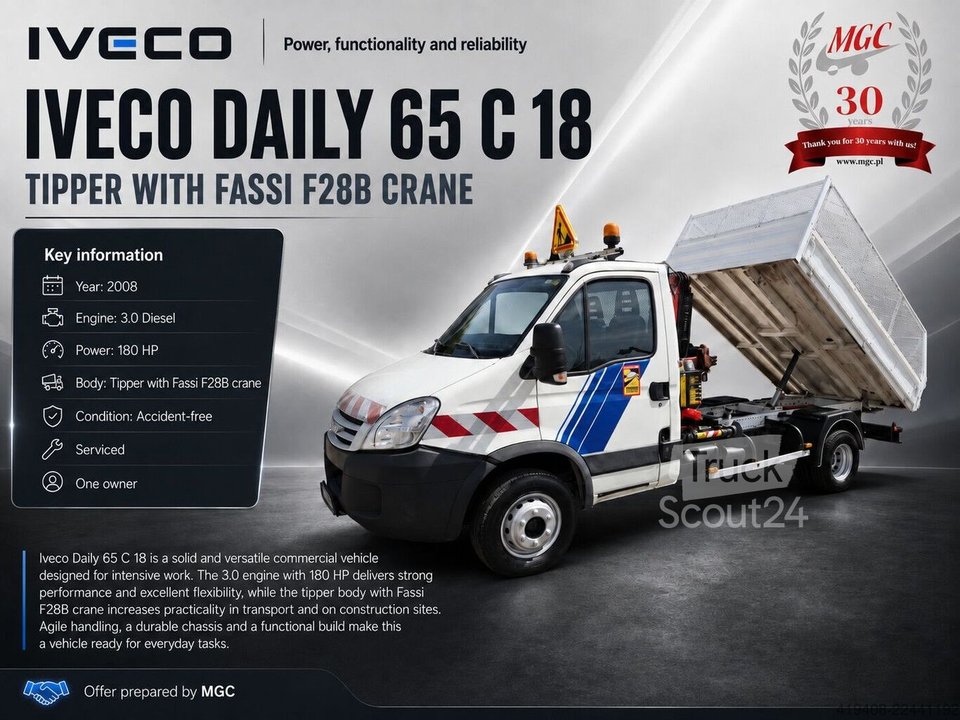 Kipper mit Kran IVECO Daily 65C18 gebraucht