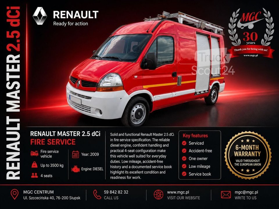 Löschfahrzeug Renault Master 2.5 DCi 120KM / SERVICED / LOW KM! gebraucht
