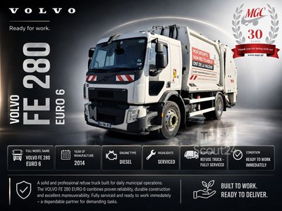 Abfallsammelfahrzeug Volvo FE 280 / GEESINKNORBA / EURO 6 gebraucht
