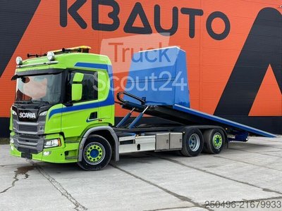 Autotransporter Scania P 370 6x2 PLATFORM  12 ton L=6801 mm / ... gebraucht