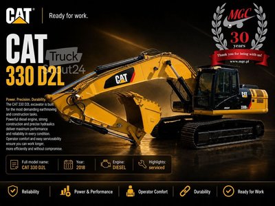 Raupenbagger Caterpillar 330D2 L - 3 BUCKETS - GPS gebraucht