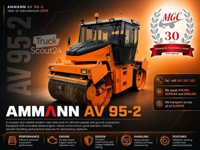 Walze Ammann AV95-2 / VIBRATIONS / 1 OWNER / NEW SERVICE! gebraucht