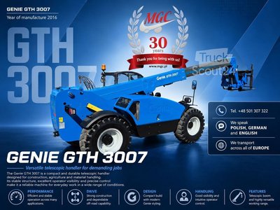 Teleskoplader Genie GTH3007 / NEW SERVICE / 1 OWNER / GREAT! gebraucht