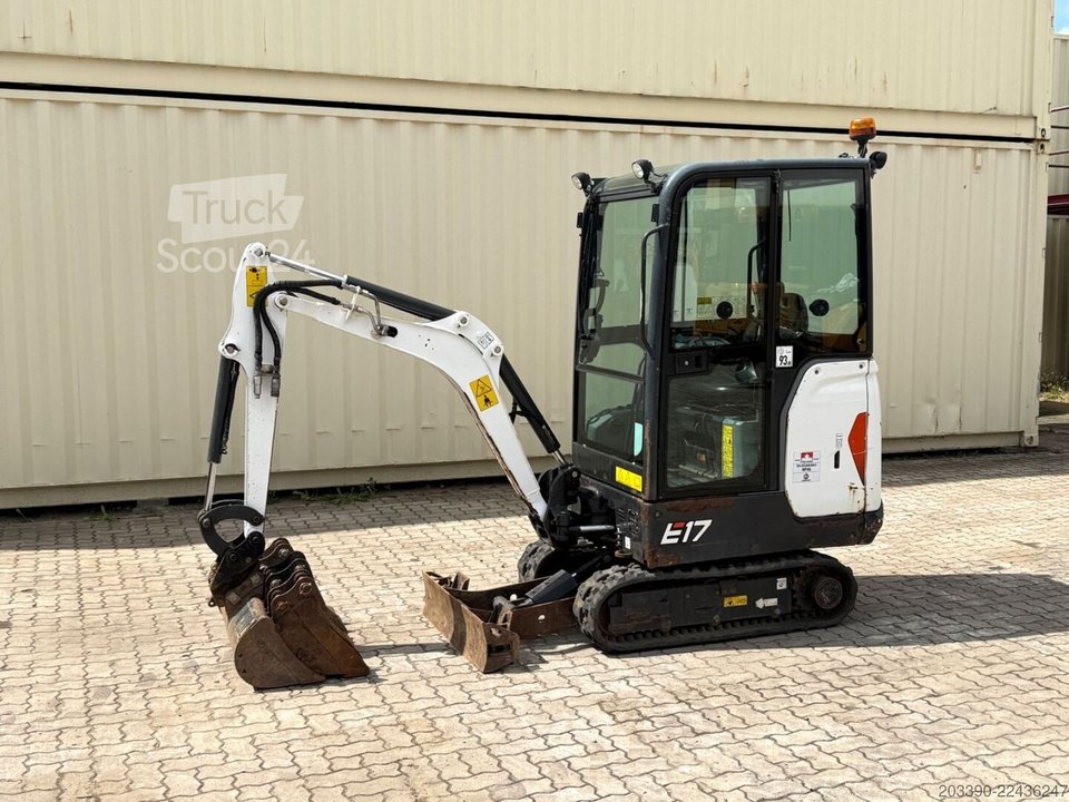 Minibagger BOBCAT E17 / 2023 BJ / 4 x Löffel / 744 H gebraucht