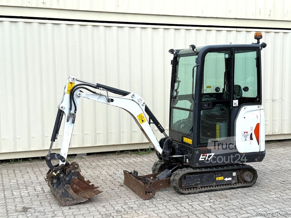 Minibagger BOBCAT E17 / 2023 BJ / 4 x Löffel / 796 H gebraucht