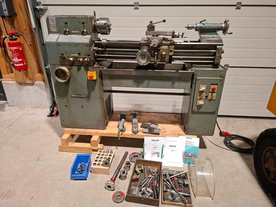 Weiler Praktikant 800R Leit & Zugspindel Drehmaschine