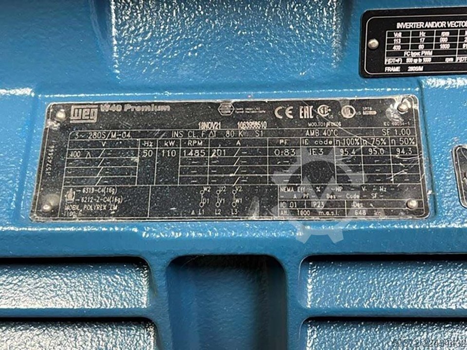WEG IE3-IP23-B3-V