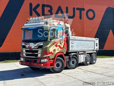 Kipper Scania R 520 8x4 RETARDER / FULL STEEL / BOX L=5582 mm gebraucht