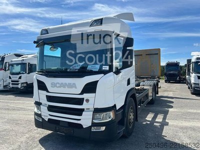 Transport von Containern Scania P 500 6x2*4 LOCATION SWEDEN ! / 9 TON FRONT AXL... gebraucht