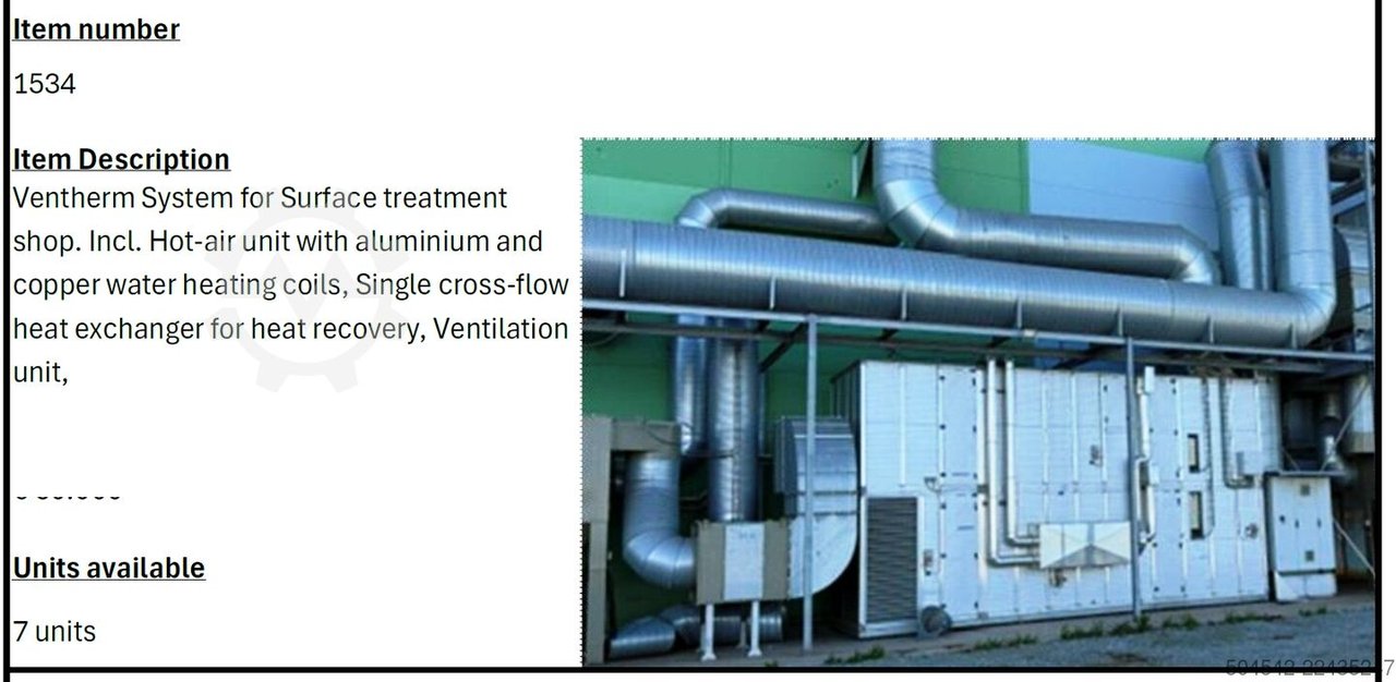 Ventherm Lackieranlage Ventilation