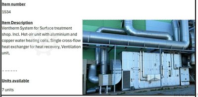 Ventherm Lackieranlage Ventilation