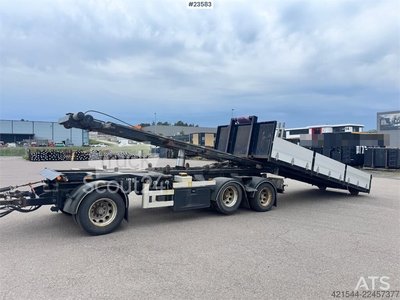 Hüffermann Drawbar Trailer with Cable Hoist and Body WATCH VI Hüffermann Drawbar Trailer with Cable Hoist and Body WATCH