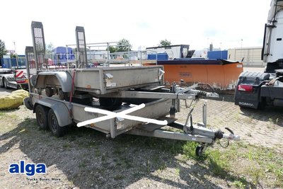 Tieflader Anhänger HUMBAUR HS 253016, Verzinkt, Rampen, Tandem, 1,9to. NL gebraucht