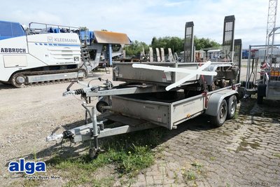 Tieflader Anhänger HUMBAUR HS353718, Verzinkt, Tandem, Rampen, 2,7to. NL, gebraucht