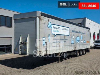 Auflieger mit Pritsche & Plane SCHMITZ CARGOBULL SCS 24/L - 13.62 M B  / Hubdach / Liftachse gebraucht