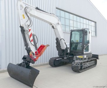 Kettenbagger BOBCAT E85 KETTE VERSTELLAUSLEGER + ZANGE + KLIMA 1350h gebraucht
