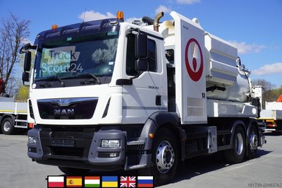 Abwasserreiniger MAN TGM 26.340 E6 / RIVARD sewage cleaner 11 gebraucht