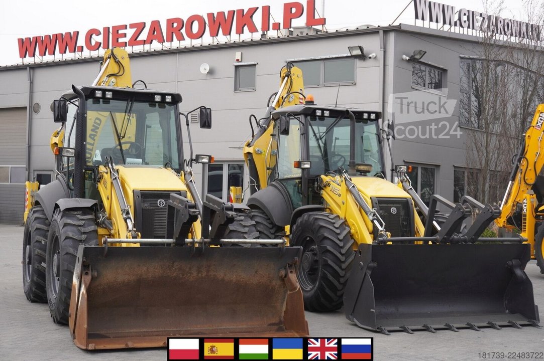 Baggerlader New Holland B 115 C backhoe loader/ 1000 MTH/ 2units gebraucht