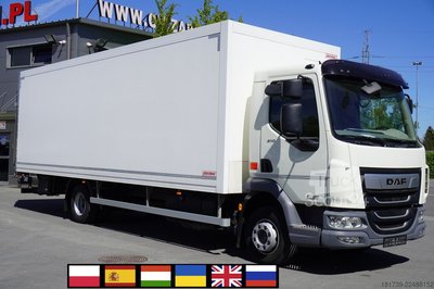 Container DAF LF 12.210 18-pallet container with tail gebraucht