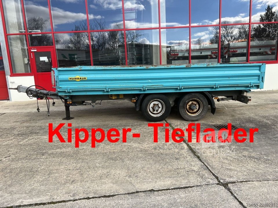 Kippanhänger Humbaur HTK 10 50 24  Tandem Kipper- Tieflader gebraucht