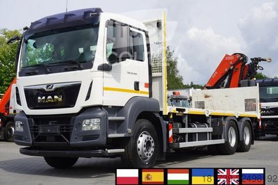 Plattform mit Kran MAN TGS 26.420 6x4 / Fassi F215A.2.24 gebraucht