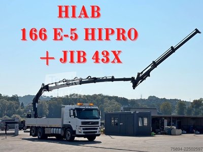 Autokran VOLVO FM 460 * HIAB 166 E-5 HIPRO + JIB 43X + FUNK gebraucht