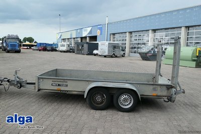 Tieflader Anhänger HUMBAUR HS353718, Verzinkt, Tandem, Rampen, 2,7to. NL, gebraucht