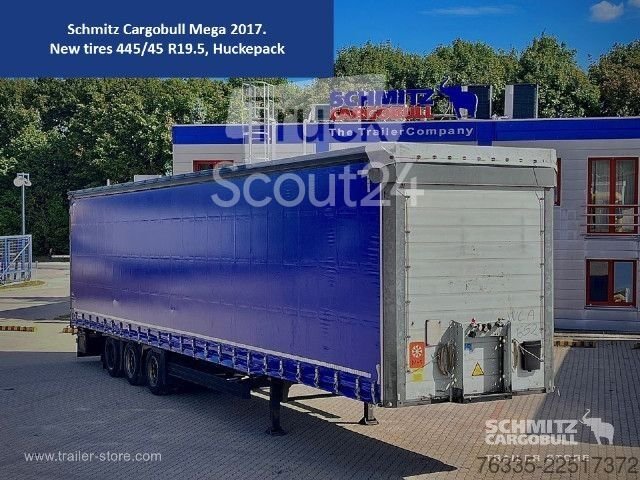 Auflieger mit Pritsche & Plane Schmitz Cargobull Curtainsider Mega gebraucht