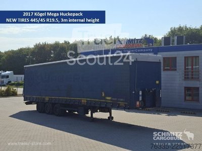 Auflieger mit Pritsche & Plane Kögel Curtainsider Mega gebraucht