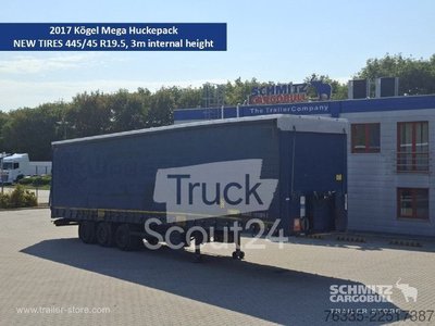 Auflieger mit Pritsche & Plane Kögel Curtainsider Mega gebraucht