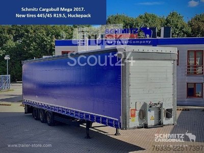 Auflieger mit Pritsche & Plane Schmitz Cargobull Curtainsider Mega gebraucht