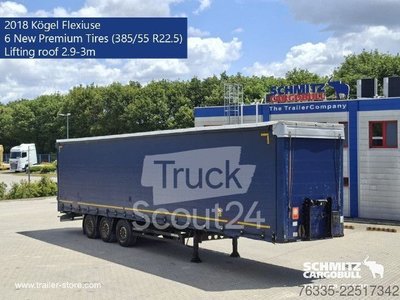 Auflieger mit Pritsche & Plane Kögel Curtainsider Mega gebraucht