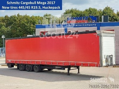 Auflieger mit Pritsche & Plane Schmitz Cargobull Curtainsider Mega gebraucht