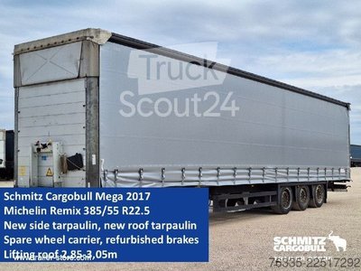 Auflieger mit Pritsche & Plane Schmitz Cargobull Curtainsider Mega gebraucht