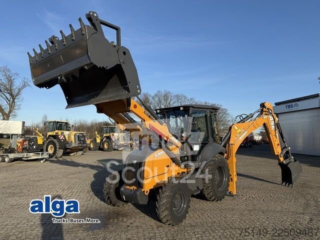 Baggerlader CASE 570SV 4+1 Schaufel, Tieflöffel, Telestiel, Klima neu