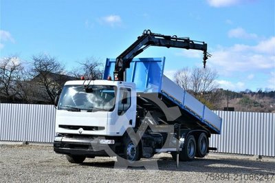 RENAULT Premium 320 *KIPPER 6,30m+HIAB 122B-2 DUO