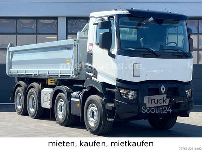 Dreiseitenkipper LKW RENAULT C 480 8x4 Meiller Bordmatik, mietkaufen neu