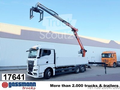 LKW mit Pritsche (offen) MAN TGX 26.470 6x2-4 BL, Heckkran Atlas AK 170.2-A12, neu