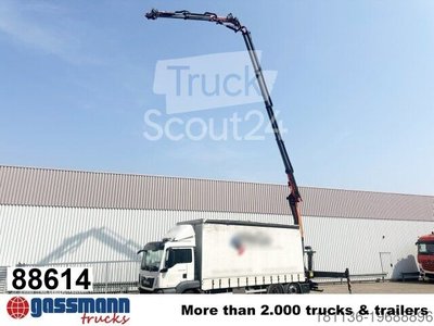 LKW mit Pritsche (offen) MAN TGS 26.400 6x2-4 LL, Heckkran Palfinger PK23002-C gebraucht