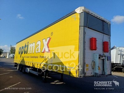 Auflieger mit Pritsche & Plane Schmitz Cargobull Curtainsider Mega Getränke gebraucht