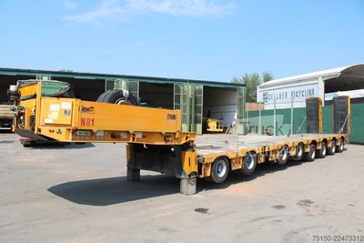Tieflader-Sattelauflieger MEUSBURGER SemiTieflader 2+6 Achs hydraul. gefedert Nr 121 gebraucht