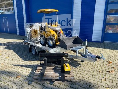 Mini-Radlader inkl. Tieflader + Zubehör Berger Kraus BK360SW Mini-Radlader Briggs & Stratton Ausstellungsmaschine
